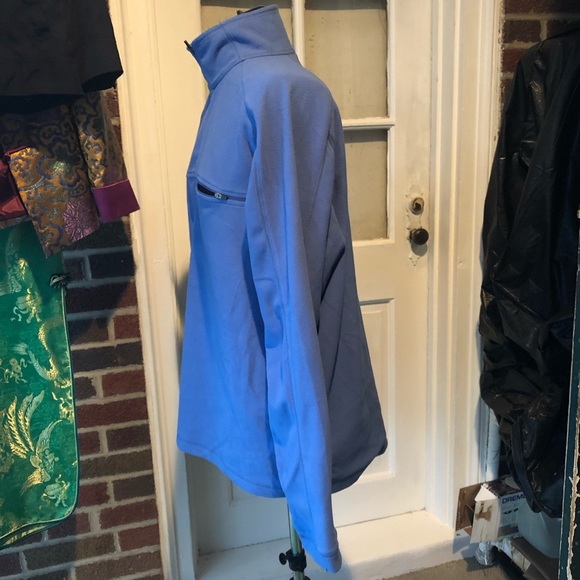 L.L. Bean pullover EUC medium blue & grey - Picture 2 of 8